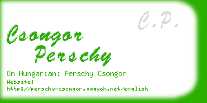 csongor perschy business card